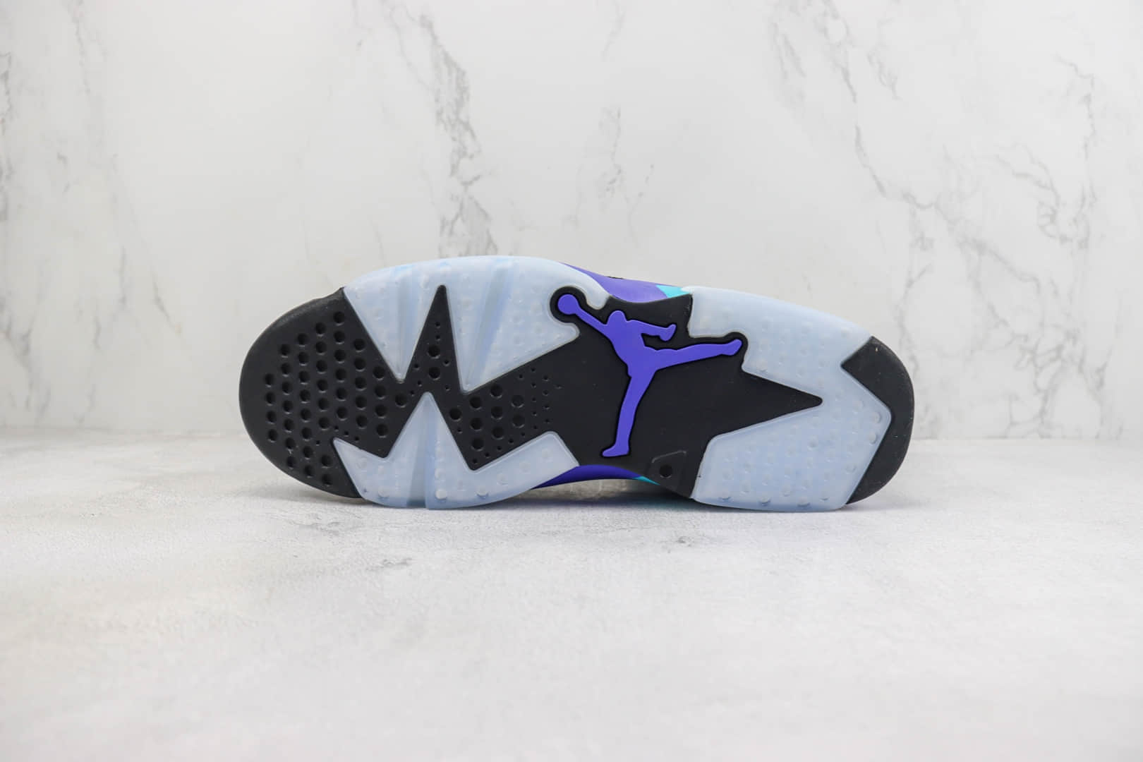乔丹Air Jordan 6 “Aqua”纯原版本AJ6黑紫麂皮篮球鞋 莆田AJ货源 货号:CT8529-004