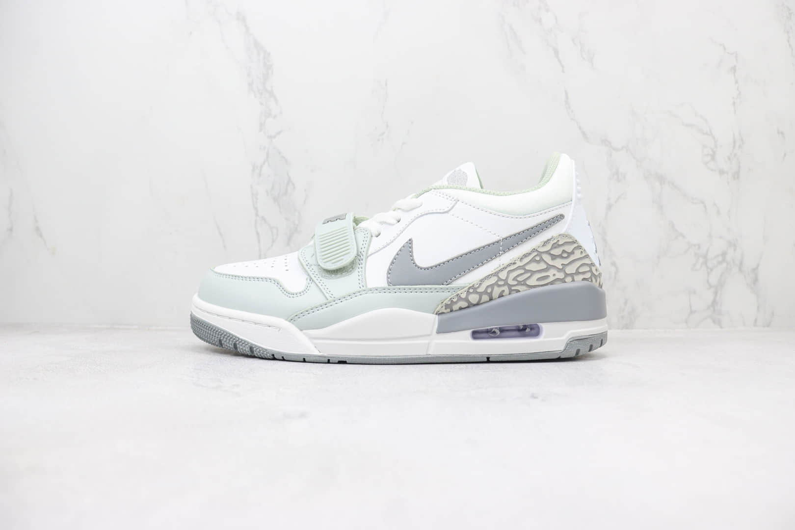 乔丹Air Jordan Legacy 312 Low纯原版本低帮AJ312白灰色三合一魔术贴篮球鞋 莆田复刻鞋货源 (ID:100518) - 图片1