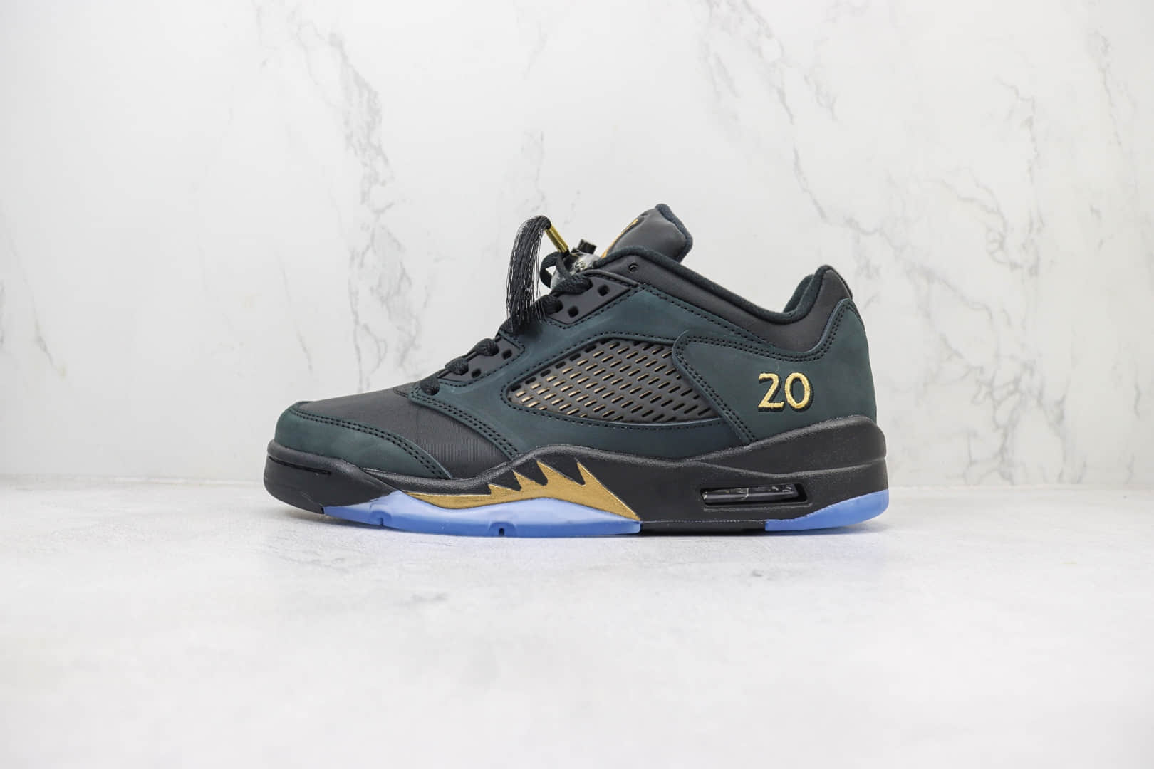乔丹Air Jordan 5 Low纯原版本低帮AJ5黑金篮球鞋 莆田AJ货源 货号:DJ1094-001