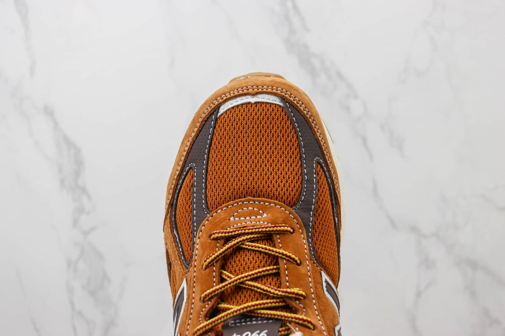 新百伦New Balance 990V4纯原版本NB990V4橘棕色复古跑鞋 莆田新百伦货源 货号:M990LL4