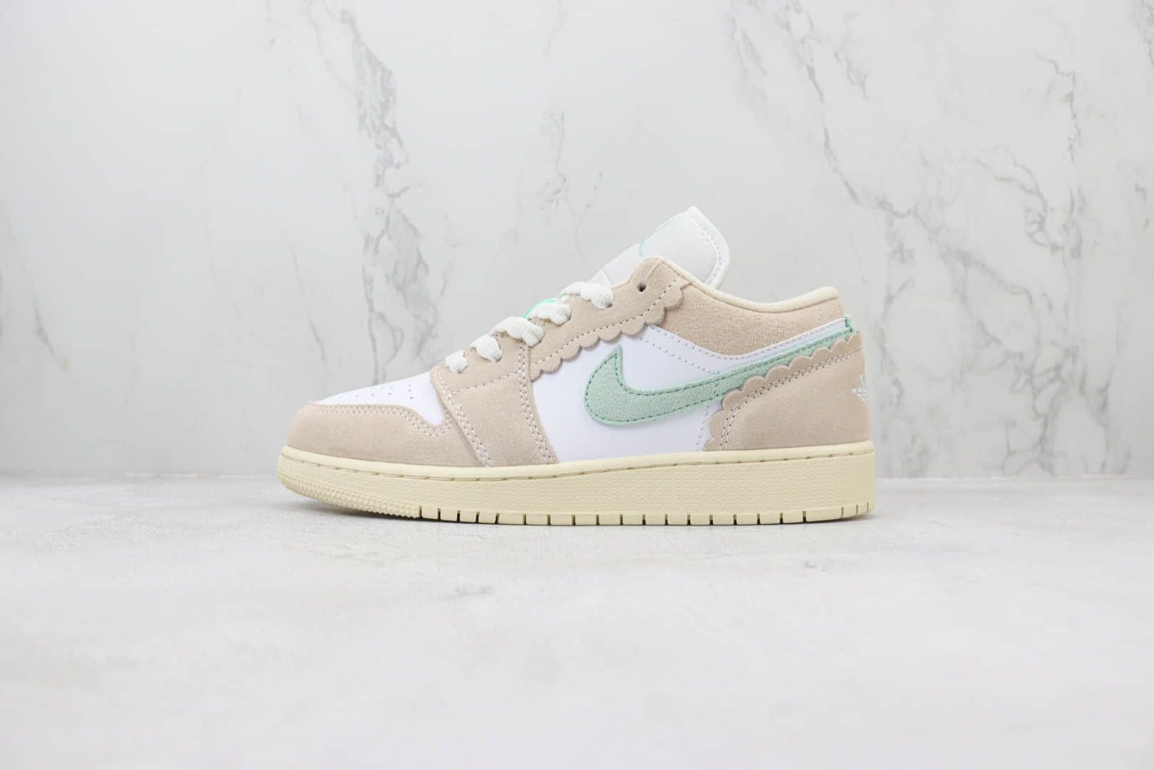 乔丹Air Jordan 1 Low纯原版本低帮AJ1米粉白板鞋 莆田AJ货源 (ID:100997) - 图片1