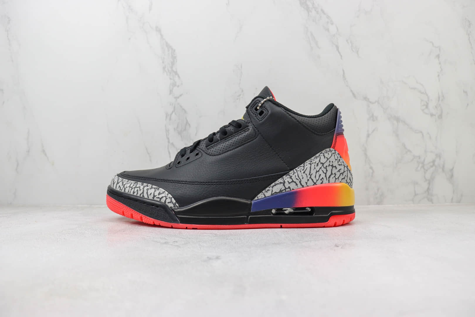 乔丹J Balvin × Air Jordan 3纯原版本乔3重磅联名AJ3落日渐变篮球鞋 莆田复刻鞋货源 (ID:101336) - 图片1