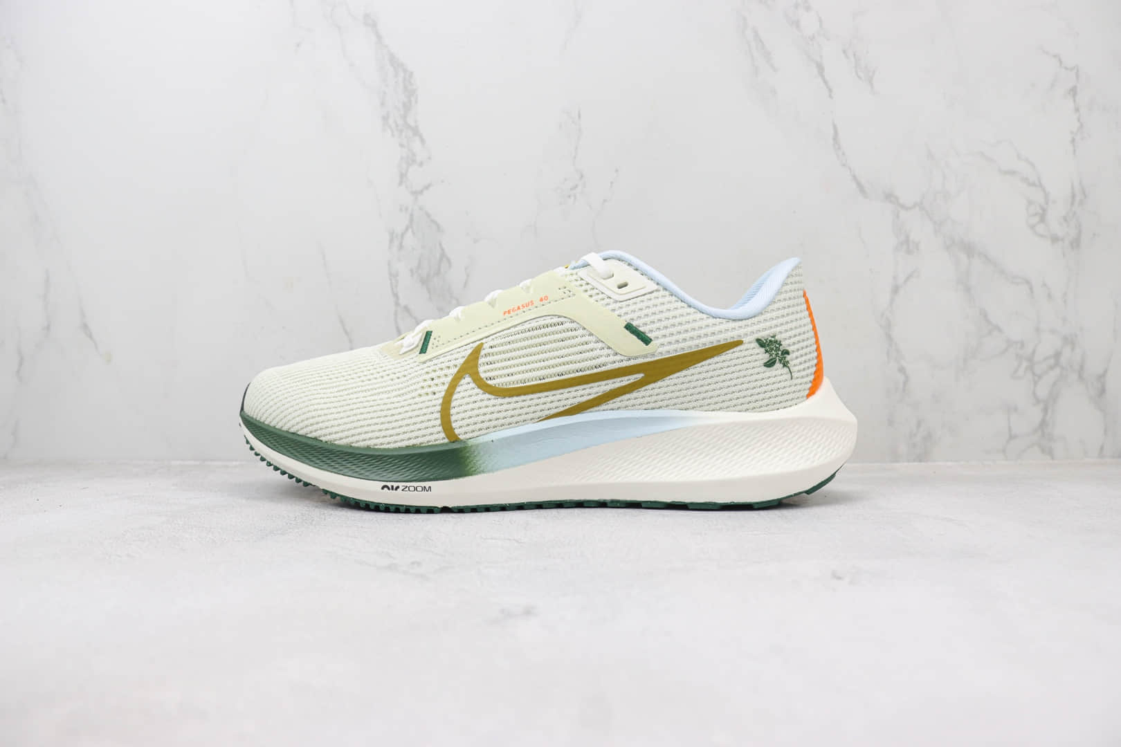 耐克Nike Air Zoom Pegasus 40纯原版本飞马40代白绿针织慢跑鞋 莆田耐克代理 货号:FV3631-081