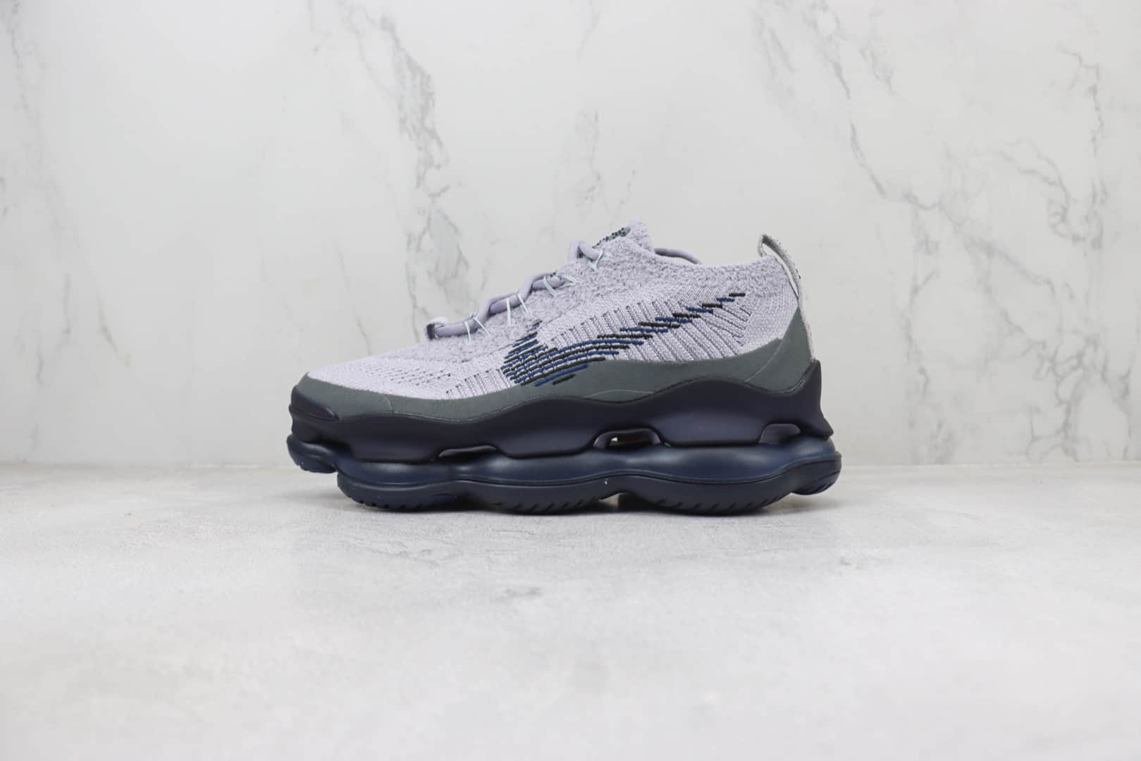 耐克Nike Air Max Scorpion FK纯原版本灰黑色全掌气垫增高跑鞋 莆田耐克货源 (ID:101384) - 图片1
