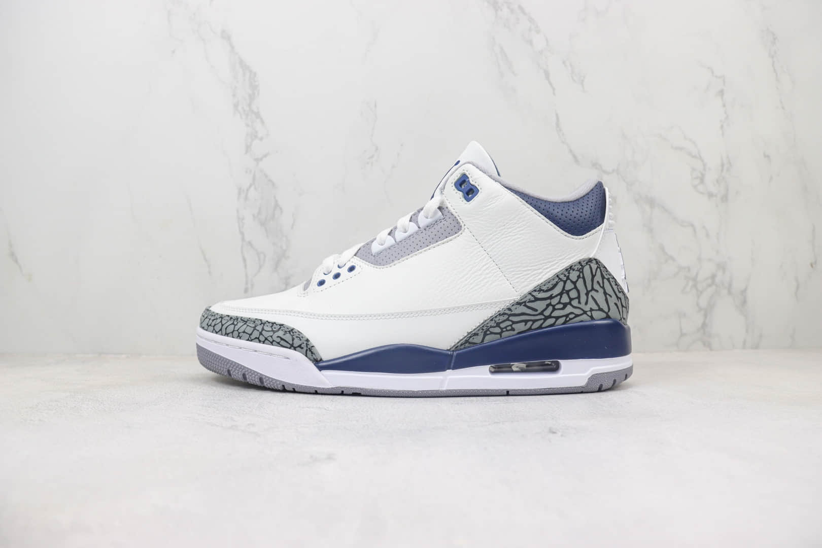 乔丹Air Jordan 3 “Midnight Navy”纯原版本AJ3午夜蓝篮球鞋 莆田AJ货源 (ID:101599) - 图片1