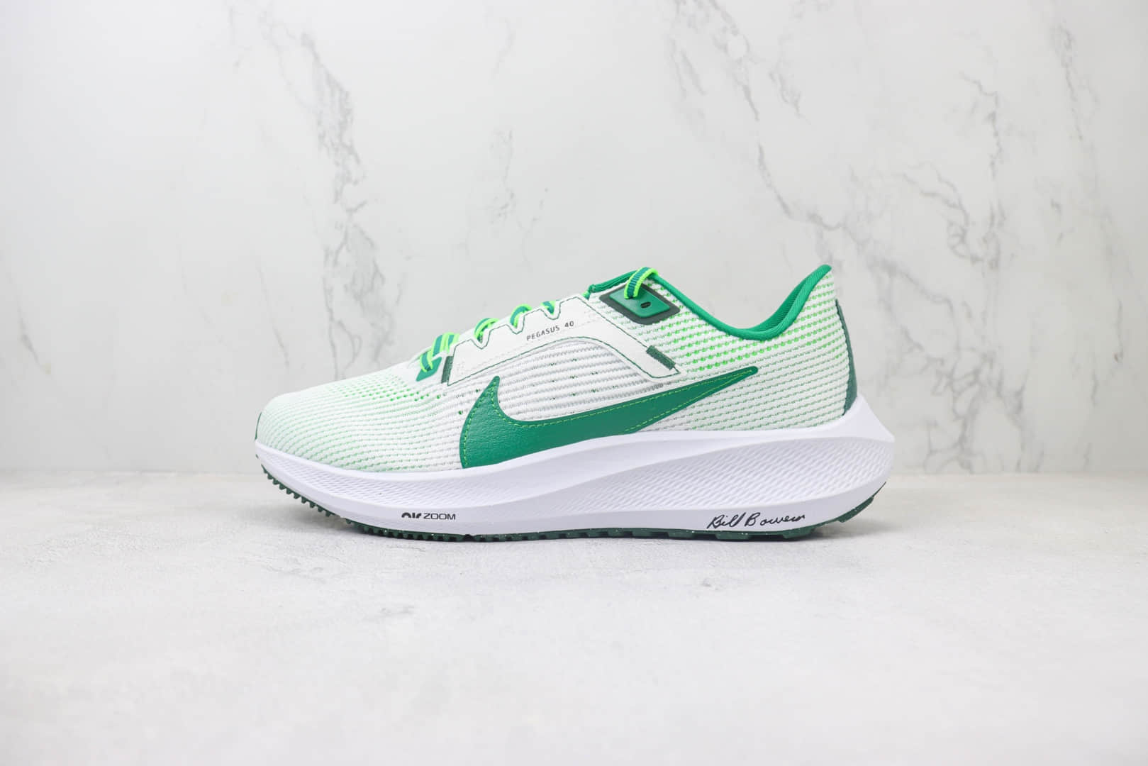 耐克Nike Air Zoom Pegasus 40纯原版本飞马40代白绿色针织跑鞋 莆田耐克货源 (ID:101762) - 图片1