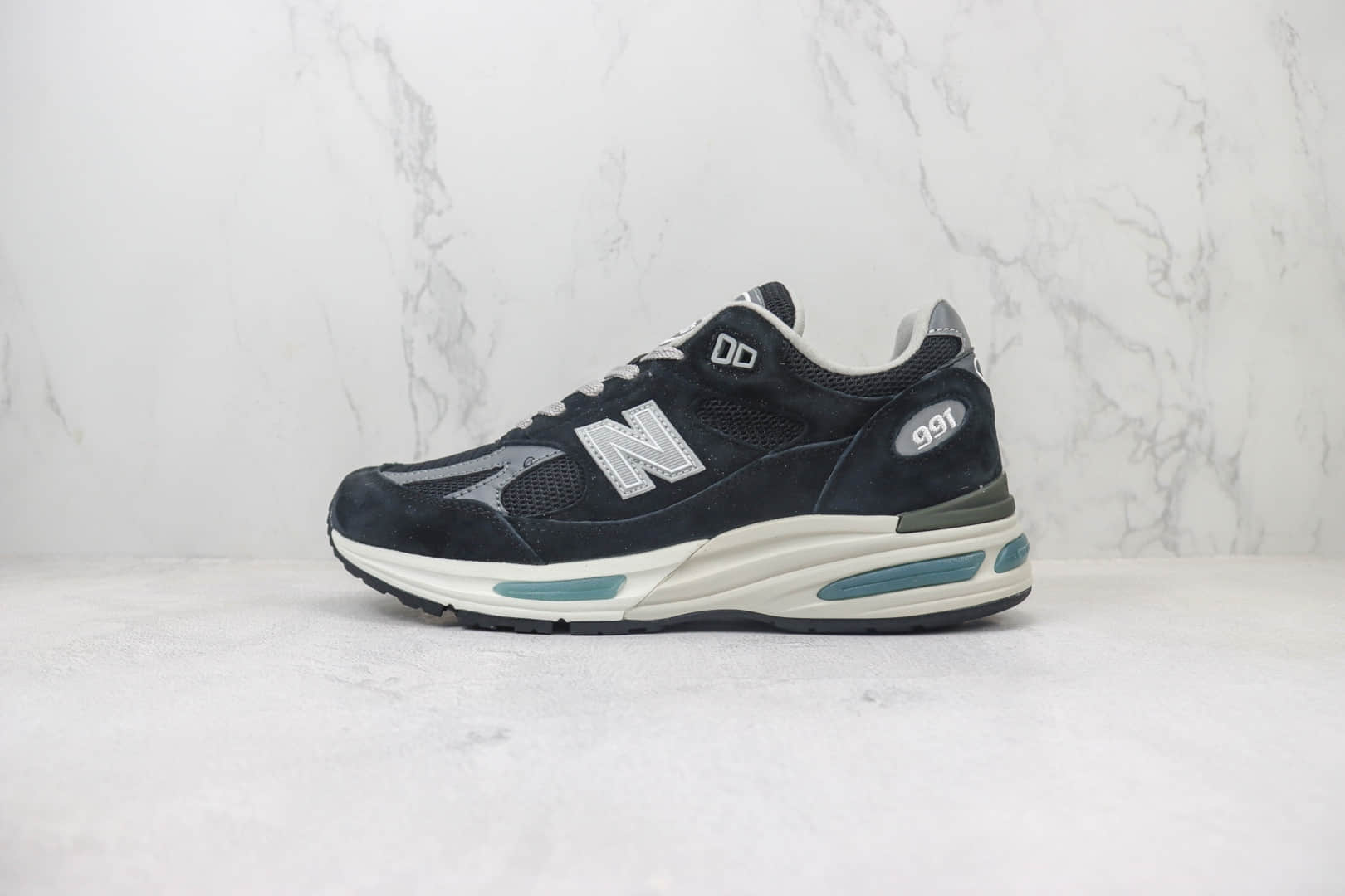 耐克New Balance 991纯原版本英产NB991黑色复古跑鞋 莆田耐克工厂 货号:U991BK2