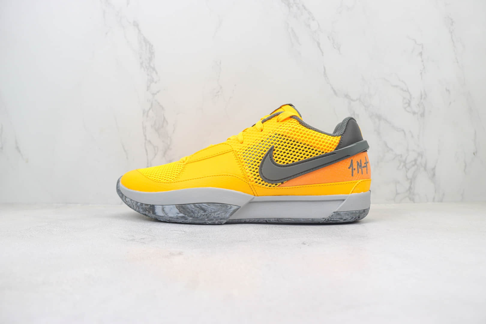 耐克Nike JA1 “Phantom”纯原版本莫兰特1代黄灰色篮球鞋 莆田耐克货源 (ID:101962) - 图片1