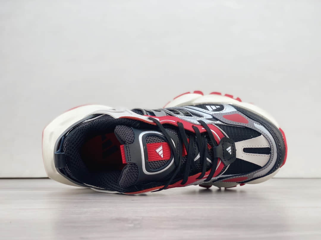 阿迪达斯adidas XLG Runner Deluxe纯原版本黑红色复古老爹鞋 莆田阿迪达斯代理 货号:IH0615