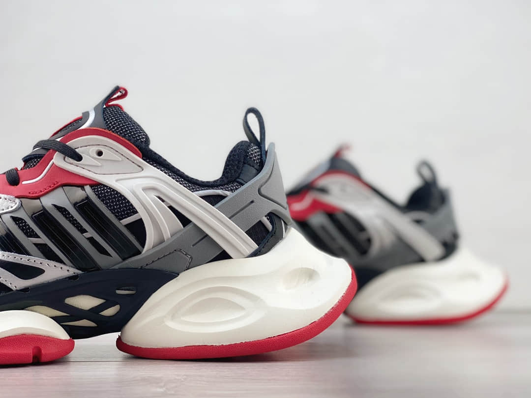 阿迪达斯adidas XLG Runner Deluxe纯原版本黑红色复古老爹鞋 莆田阿迪达斯代理 货号:IH0615