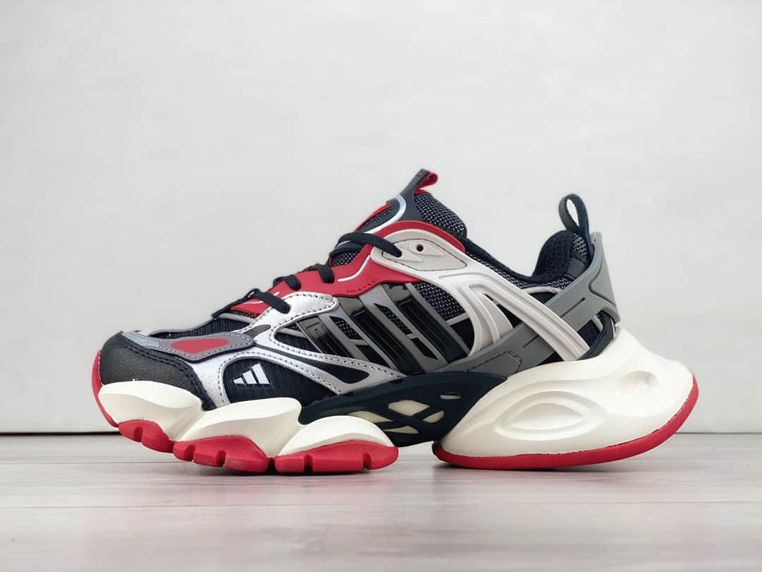 阿迪达斯adidas XLG Runner Deluxe纯原版本黑红色复古老爹鞋 莆田阿迪达斯代理 货号:IH0615