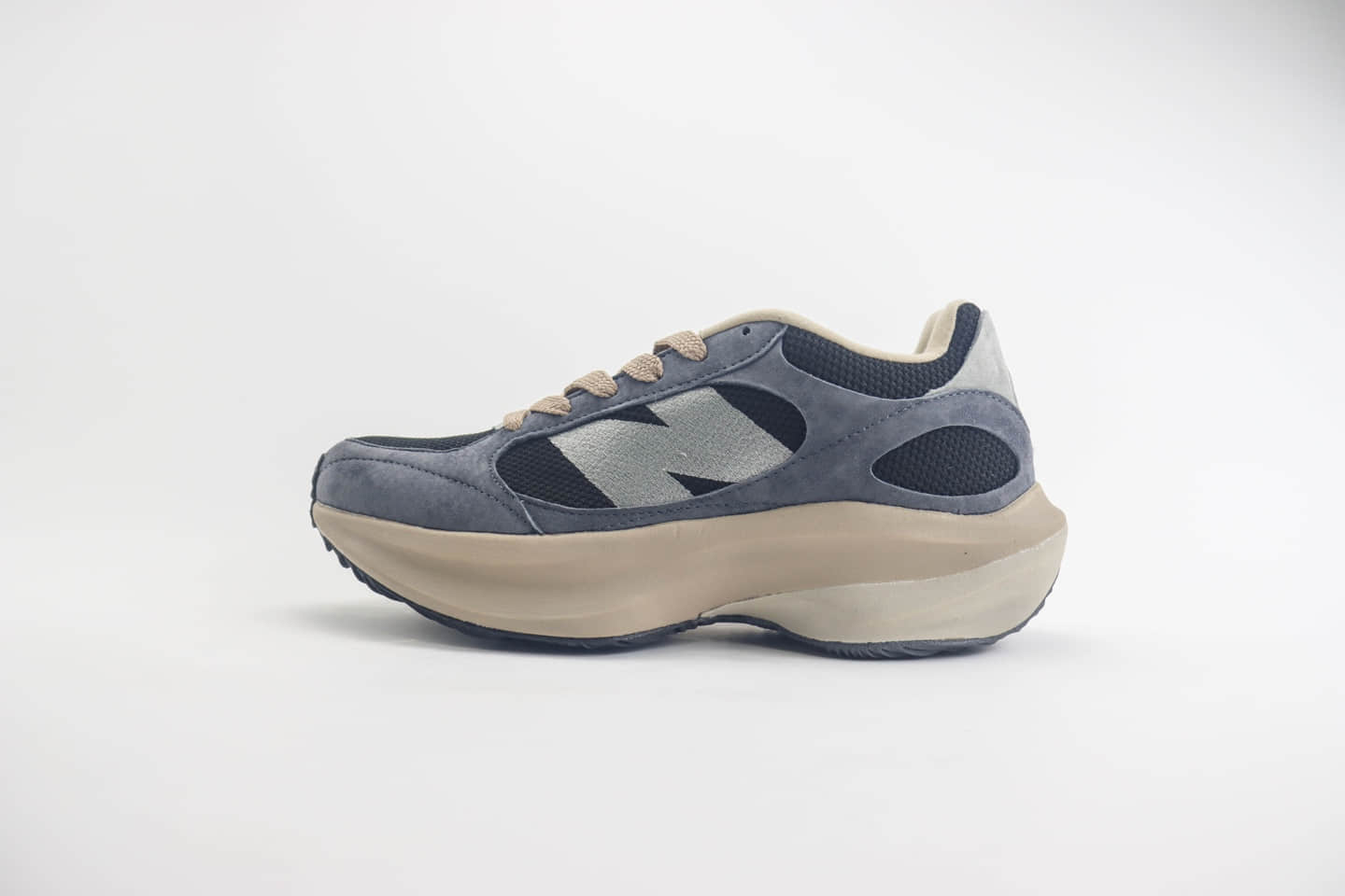 新百伦New Balance Warped Runner纯原版本NB麂皮灰复古厚底跑鞋 莆田新百伦货源 (ID:102432) - 图片1