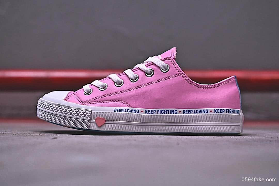 匡威Converse Chuck 70 Low Top Love Graphic 1970真标硫化蓝底低帮头层皮硫化百搭运动板鞋正确硅蓝PU中底顶级硫化工艺原鞋开模 (ID:10252) - 图片1