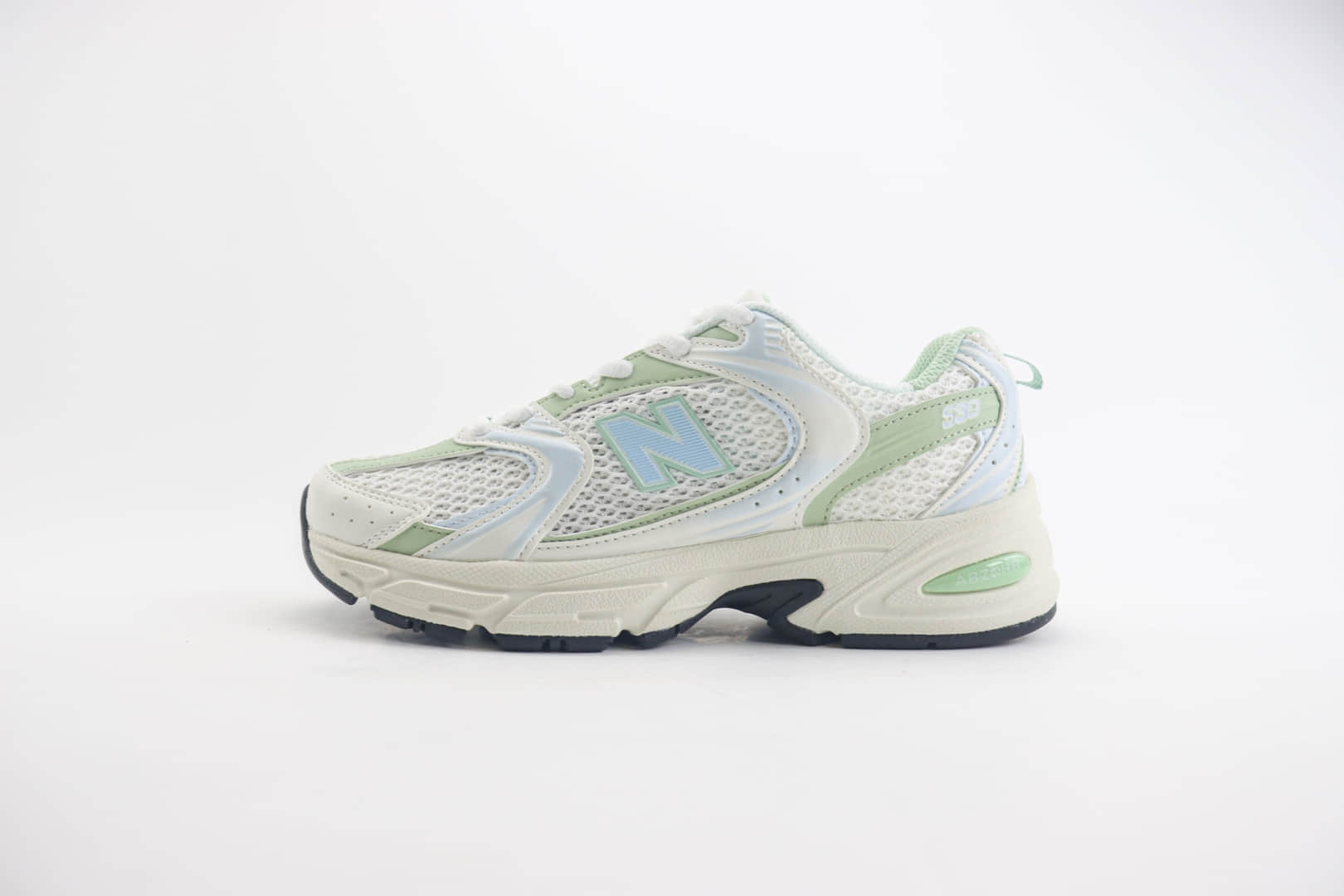 新百伦New Balance 530纯原版本NB530白绿色复古跑鞋 莆田新百伦货源 (ID:102698) - 图片1