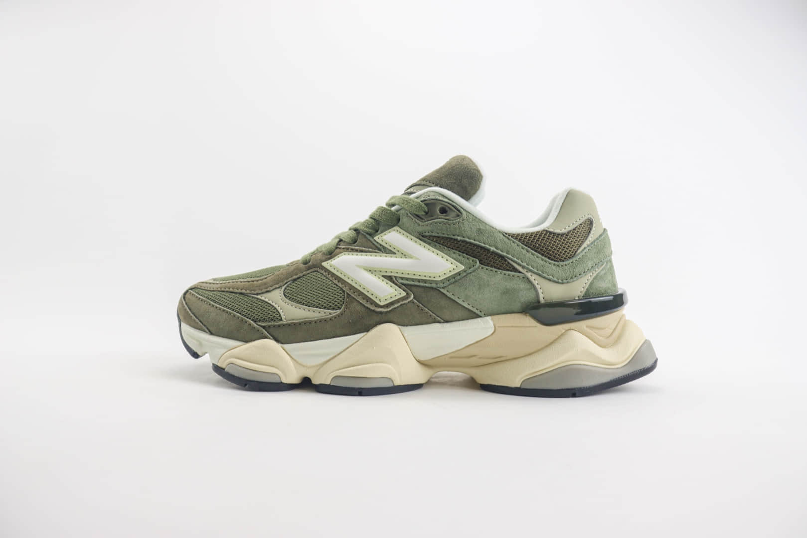 新百伦New Balance 9060纯原版本NB9060苔绿色慢跑鞋 莆田鞋代理 (ID:102714) - 图片1