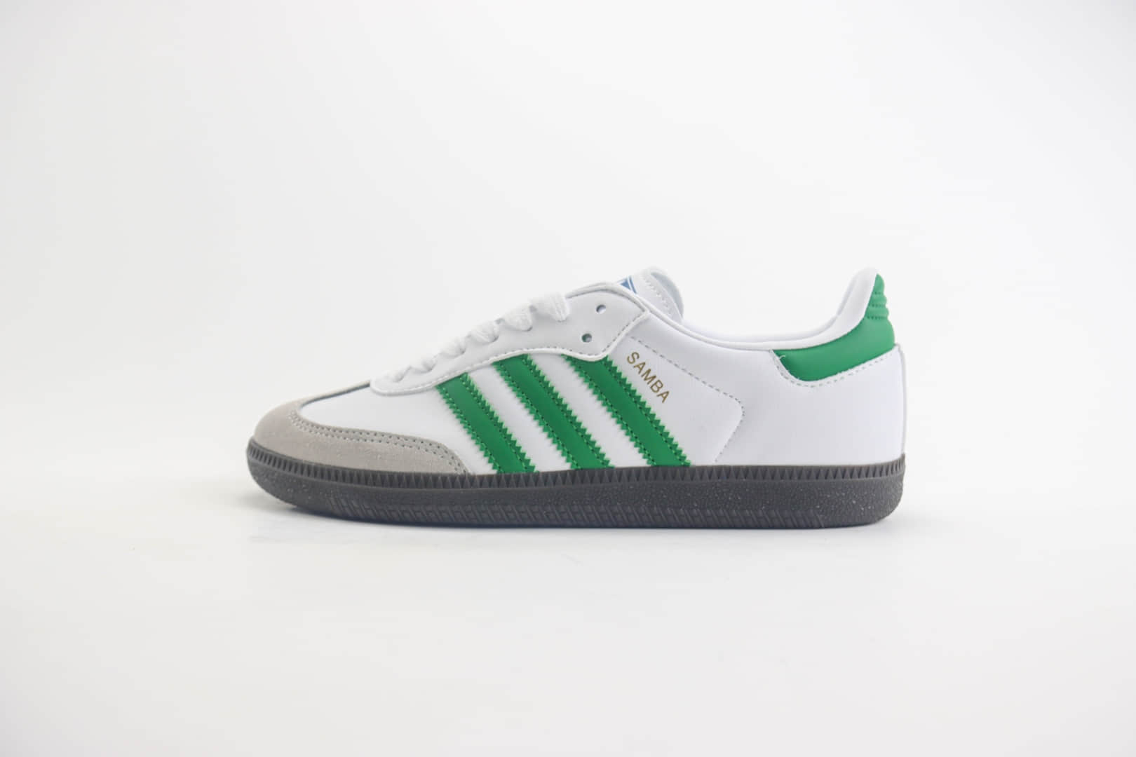 阿迪达斯adidas Originals Samba OG纯原版本三叶草桑巴白绿色德训鞋 莆田阿迪达斯货源 (ID:102854) - 图片1