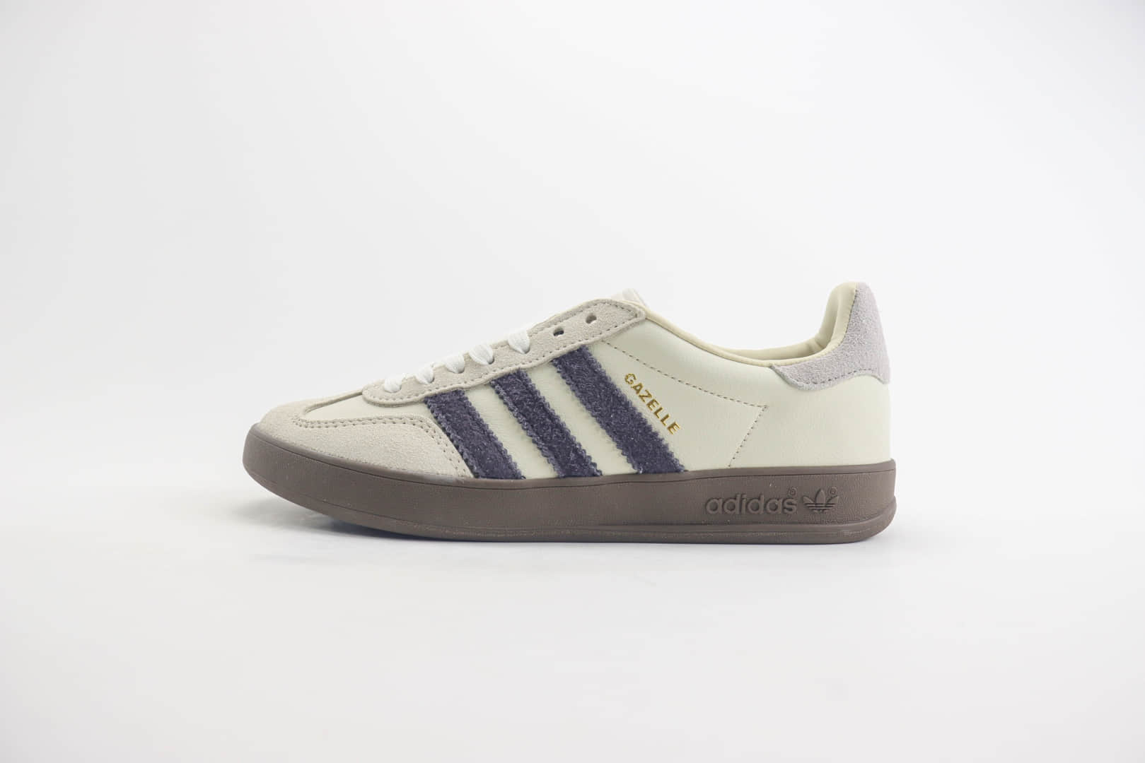 阿迪达斯adidas Gazelle Indoor纯原版本三叶草米白灰紫德训鞋 莆田阿迪达斯货源 (ID:102915) - 图片1