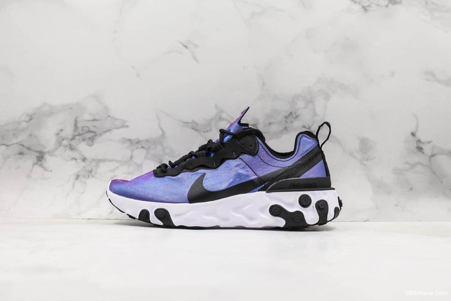 耐克Nike React Element 55 PRM SU19公司级高桥盾机能跑鞋透气薄纱面料运动休闲跑鞋 (ID:10292) - 图片1