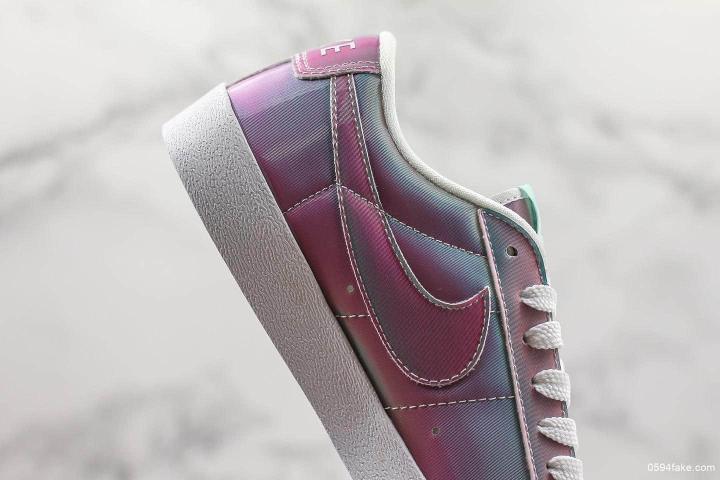 耐克Nike Wmns Blazer Low LX公司级开拓者5D炫彩原盒原标原厂中底区别市面通货版本细节随意对比 货号:视频内容9374-810