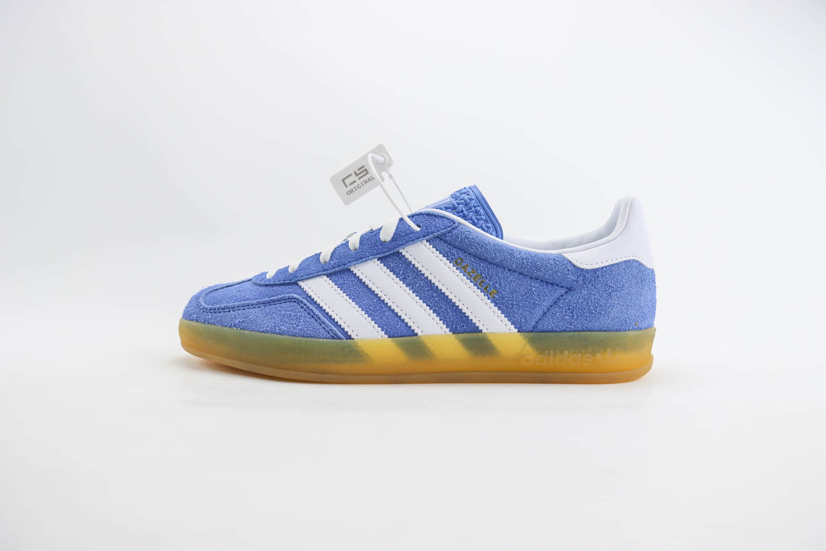 阿迪达斯adidas Original Gazelle Indoor Trainers纯原版本三叶草海蓝色德训鞋 莆田阿迪达斯货源 (ID:103118) - 图片1