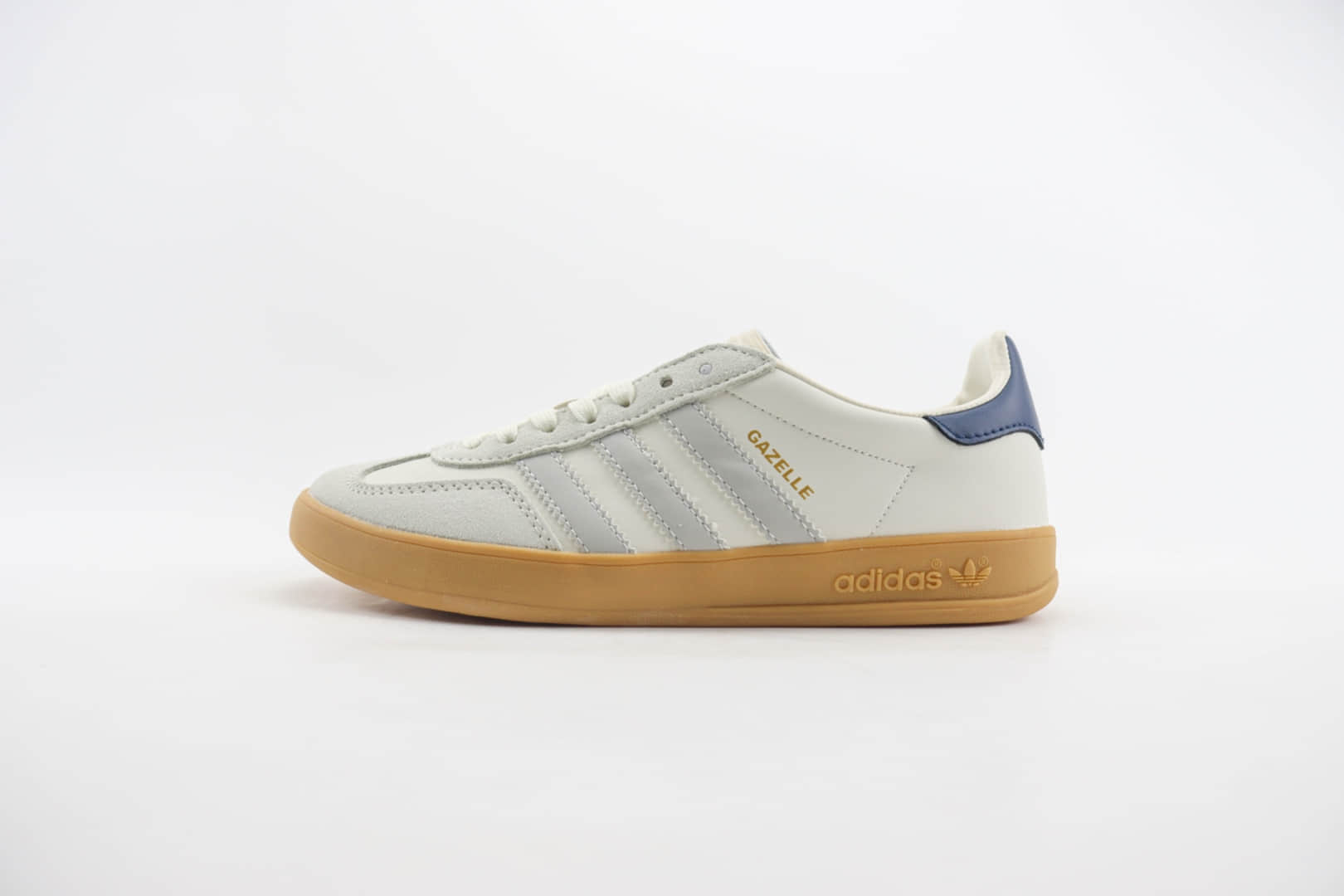 阿迪达斯adidas Originals Gazelle Indoor纯原版本三叶草白灰蓝德训鞋 莆田阿迪达斯货源 (ID:103190) - 图片1