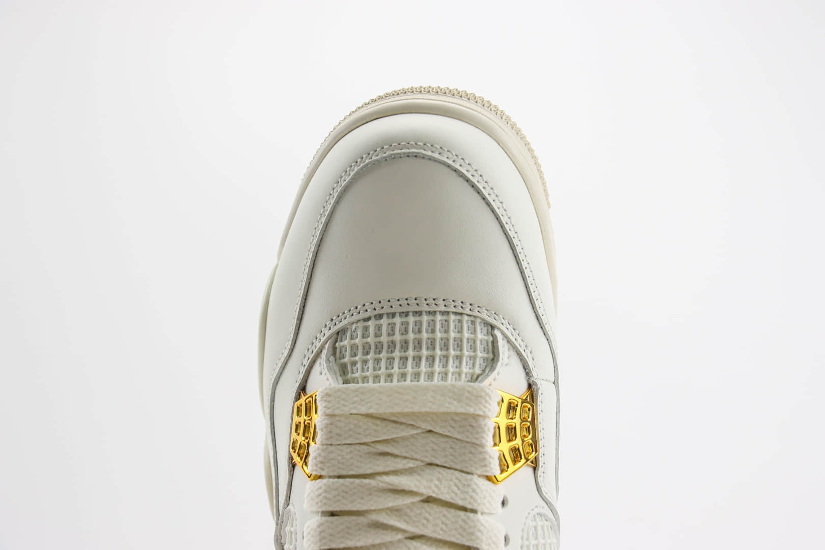 乔丹Air Jordan 4 Retro “Vivid Sulfur”纯原版本AJ4米白金男子篮球鞋 莆田AJ货源 货号：AQ9129-170