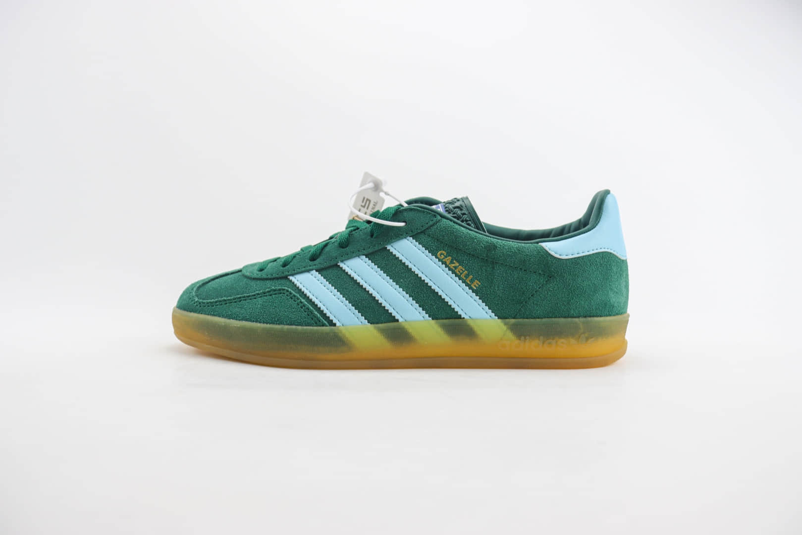 阿迪达斯adidas Original Gazelle Indoor Trainers纯原版本绿色生胶德训鞋 莆田阿迪达斯货源 (ID:103378) - 图片1