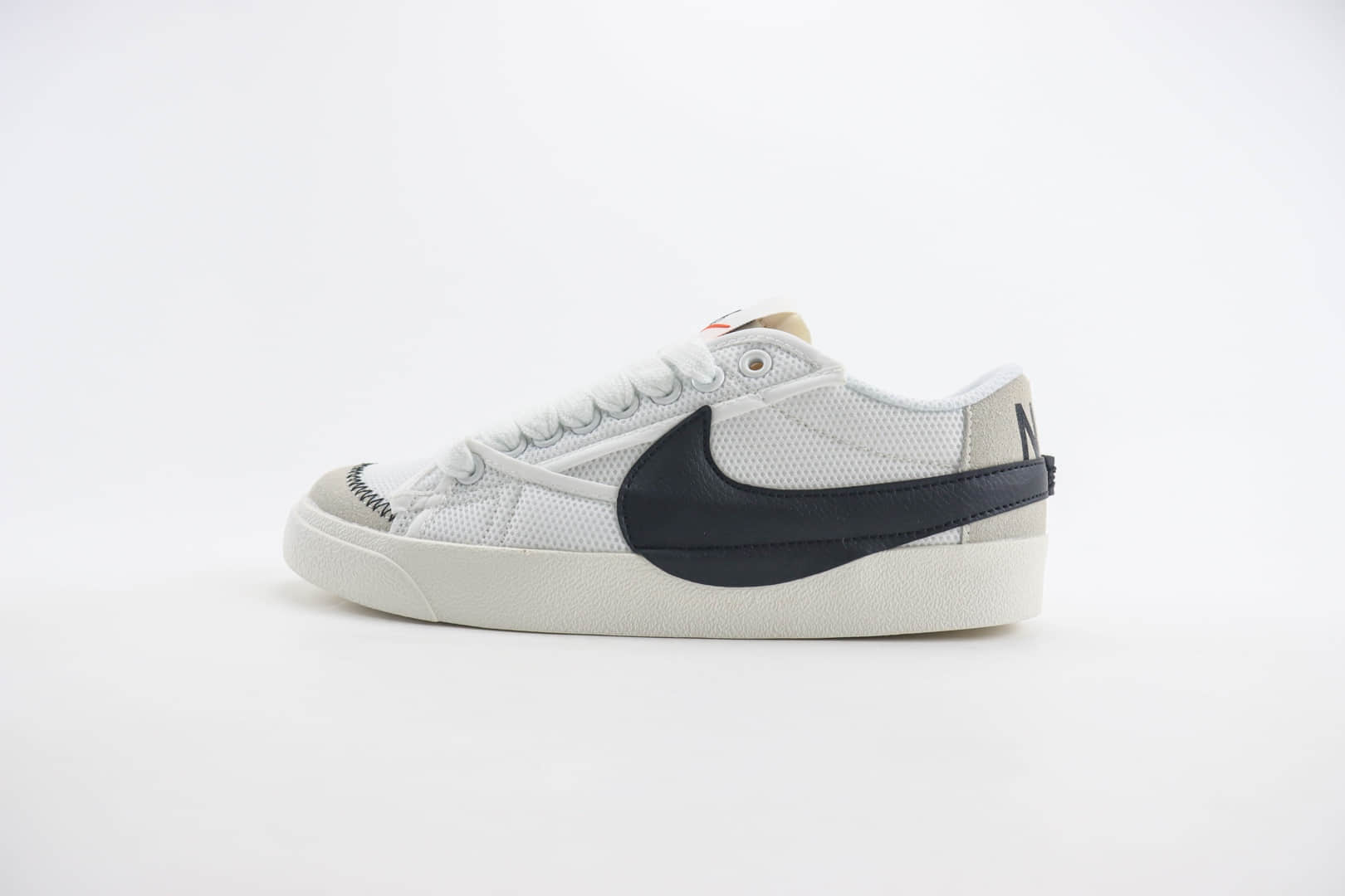 耐克Nike Blazer 77 Low Jumbo纯原版本开拓者77白黑色运动板鞋 莆田复刻鞋货源 (ID:103625) - 图片1