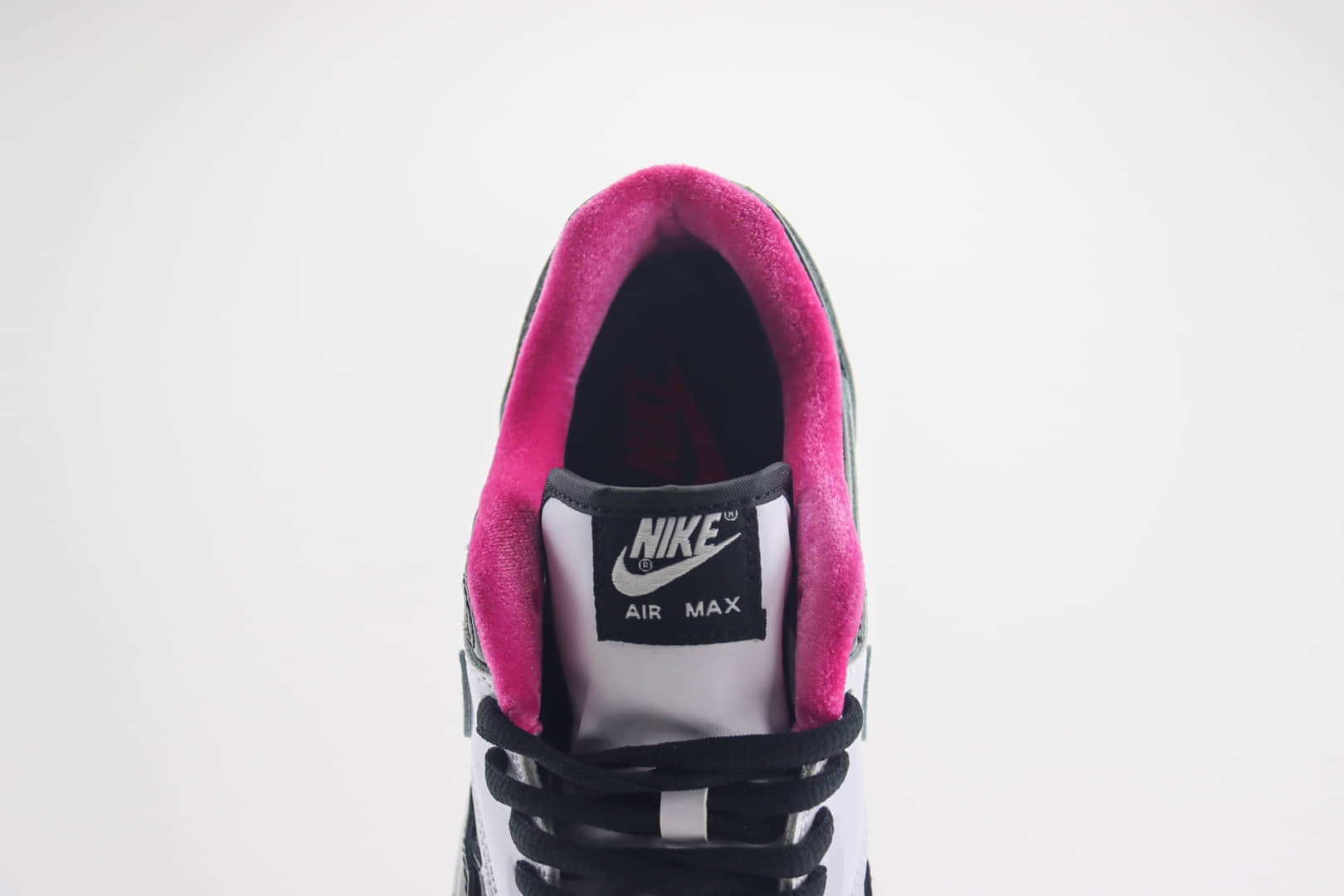 耐克Nike Air Max 1纯原版本Max1漆皮黑粉复古气垫跑鞋 莆田耐克工厂 货号:HJ3966-110