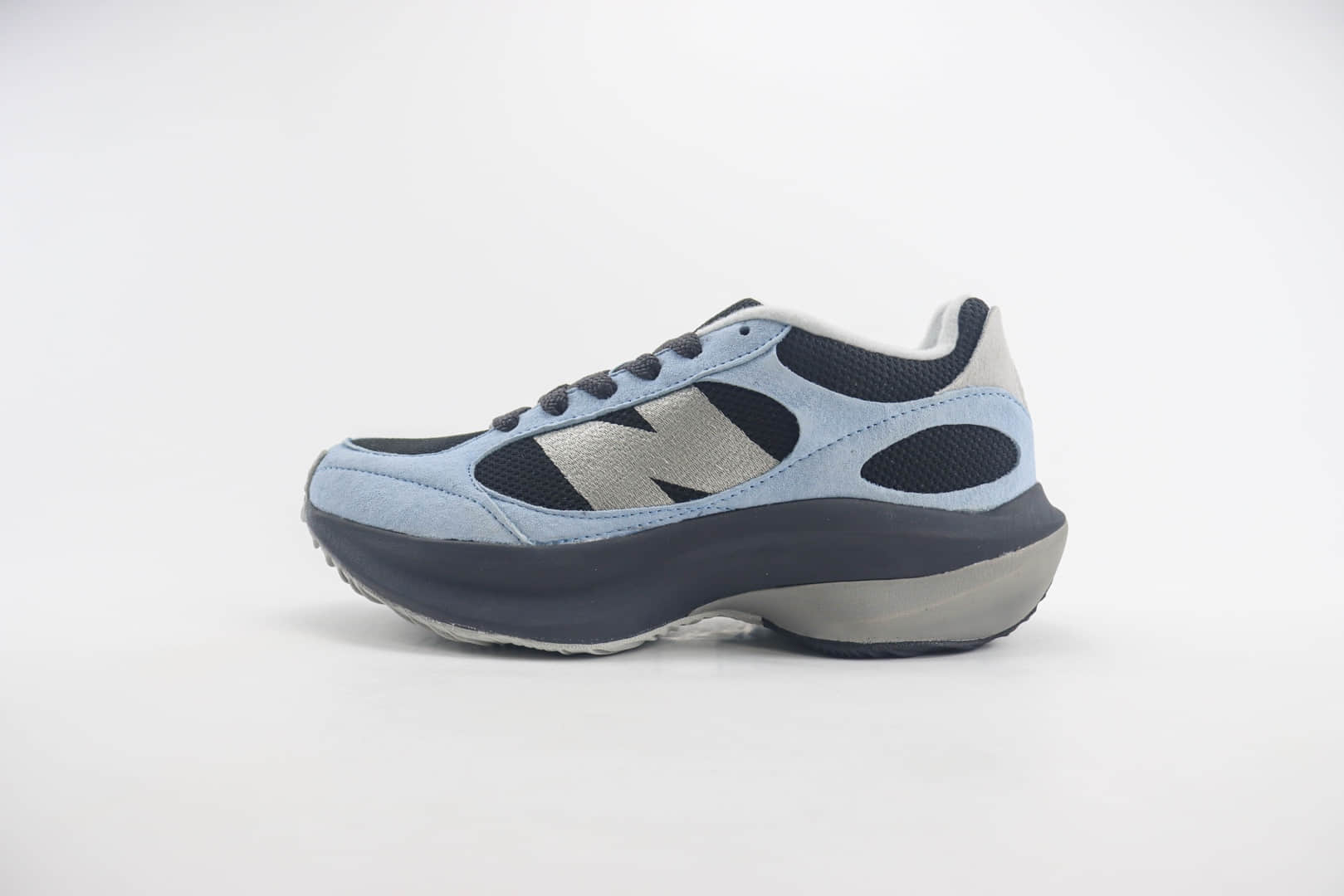 新百伦New Balance Warped Runner纯原版本黑蓝色NB复古解构老爹鞋 莆田新百伦货源 (ID:103657) - 图片1
