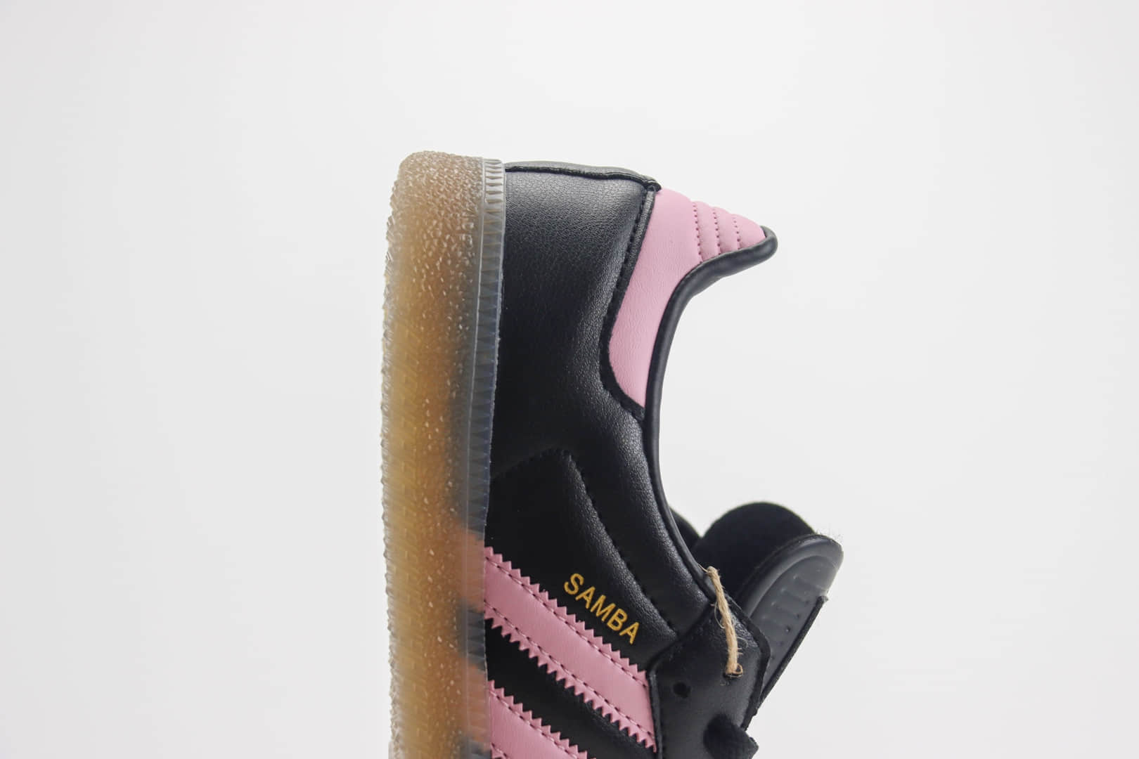 阿迪达斯adidas originals Samba纯原版本三叶草桑巴黑粉色板鞋 莆田阿迪达斯货源 货号:IH8157