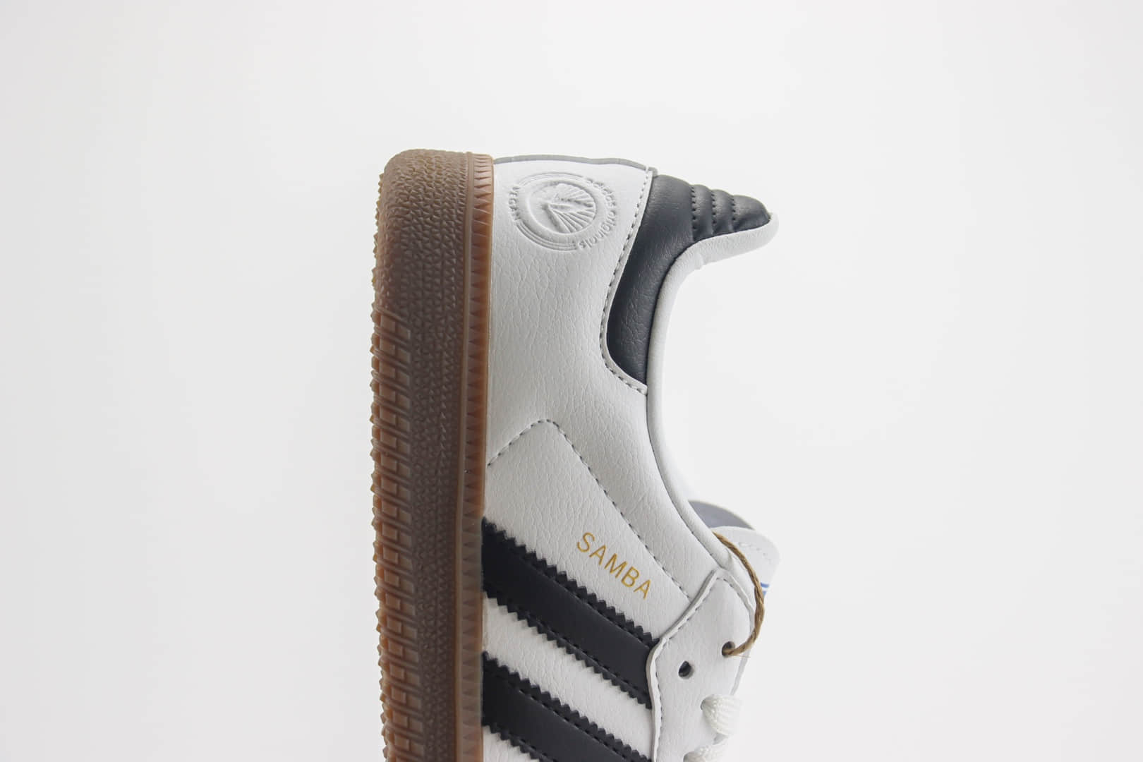 阿迪达斯adidas originals Samba OG纯原版本桑巴白灰黑生胶德训鞋 莆田阿迪达斯代理 货号:FW2427