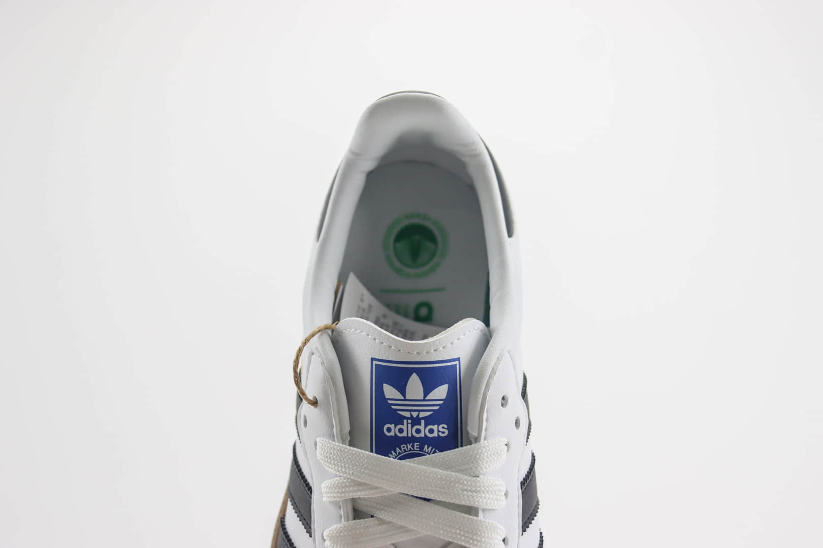 阿迪达斯adidas originals Samba OG纯原版本桑巴白灰黑生胶德训鞋 莆田阿迪达斯代理 货号:FW2427