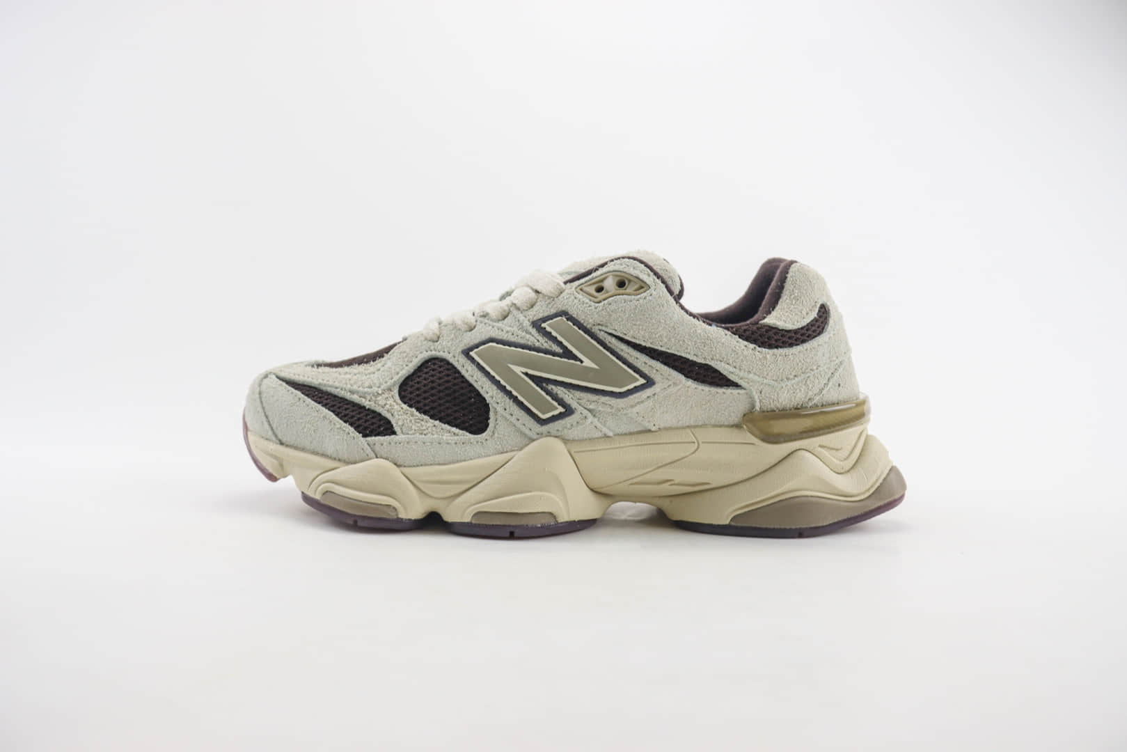 新百伦New Balance 9060纯原版本NB9060灰棕色复古老爹鞋 莆田新百伦代理 (ID:104479) - 图片1