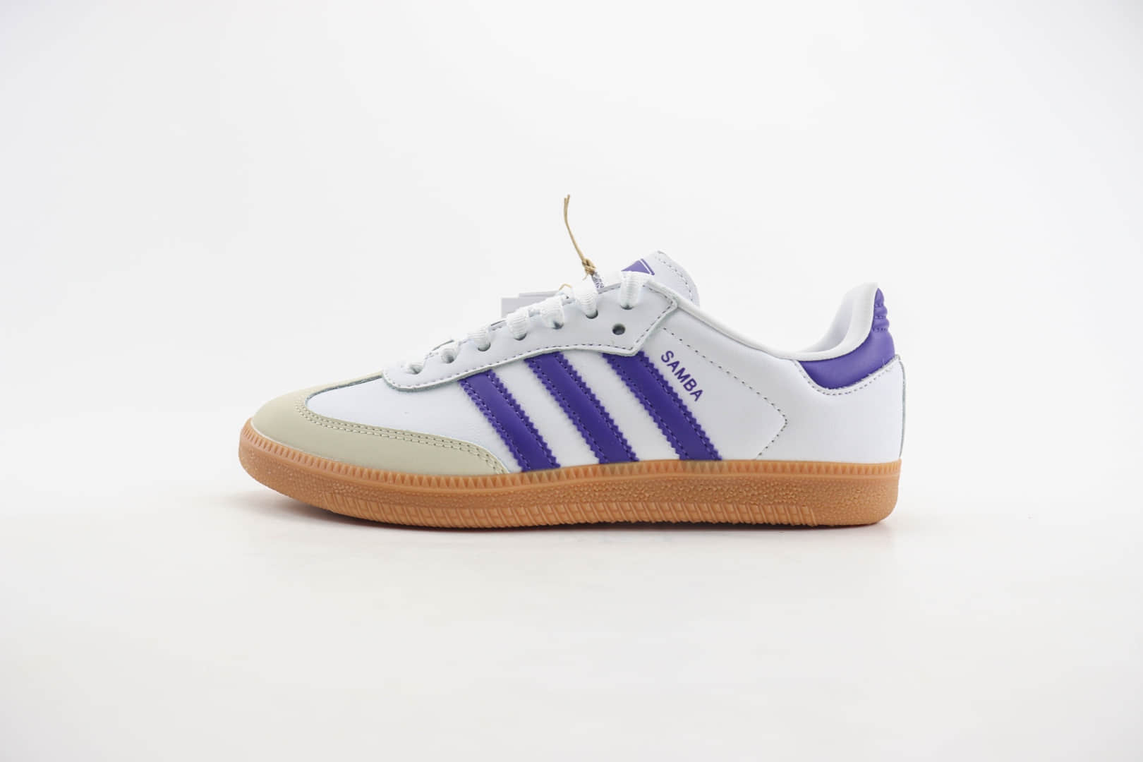 阿迪达斯adidas original Samba OG纯原版本桑巴白紫色德训鞋 莆田阿迪达斯货源 (ID:104712) - 图片1