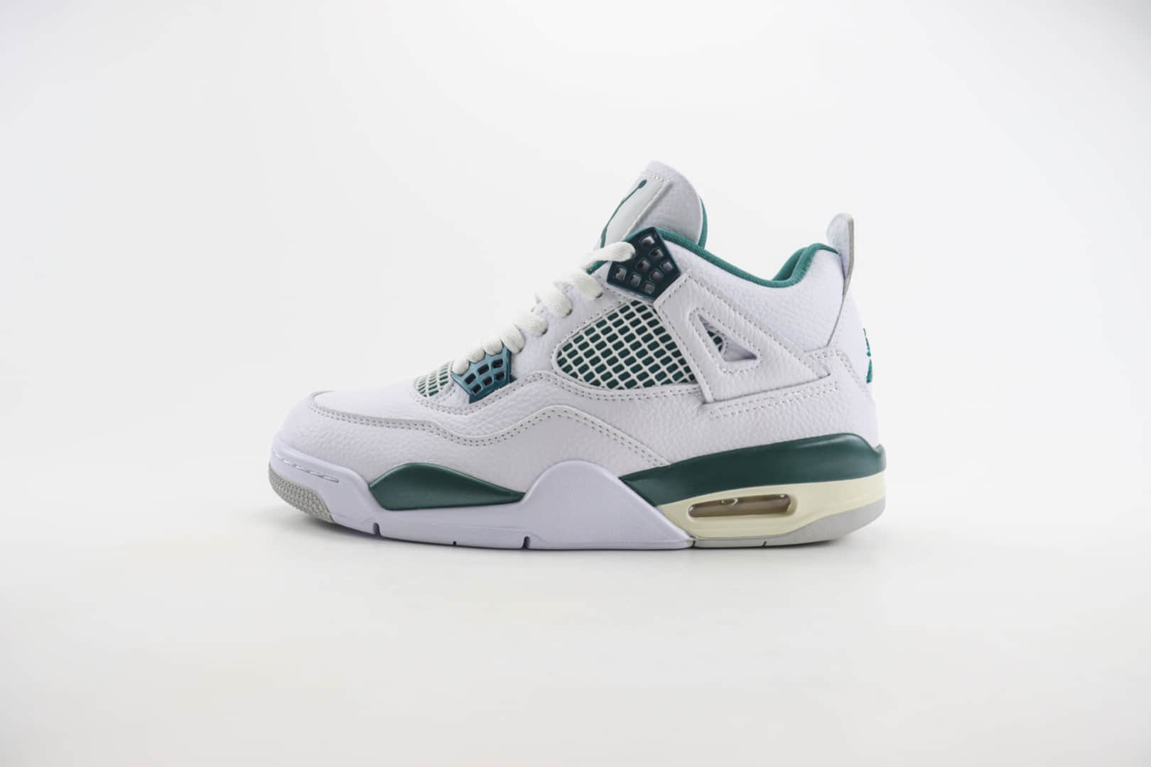 乔丹Air Jordan 4 Retro纯原版本AJ4白绿色篮球鞋 莆田AJ货源 货号:FQ8138-103