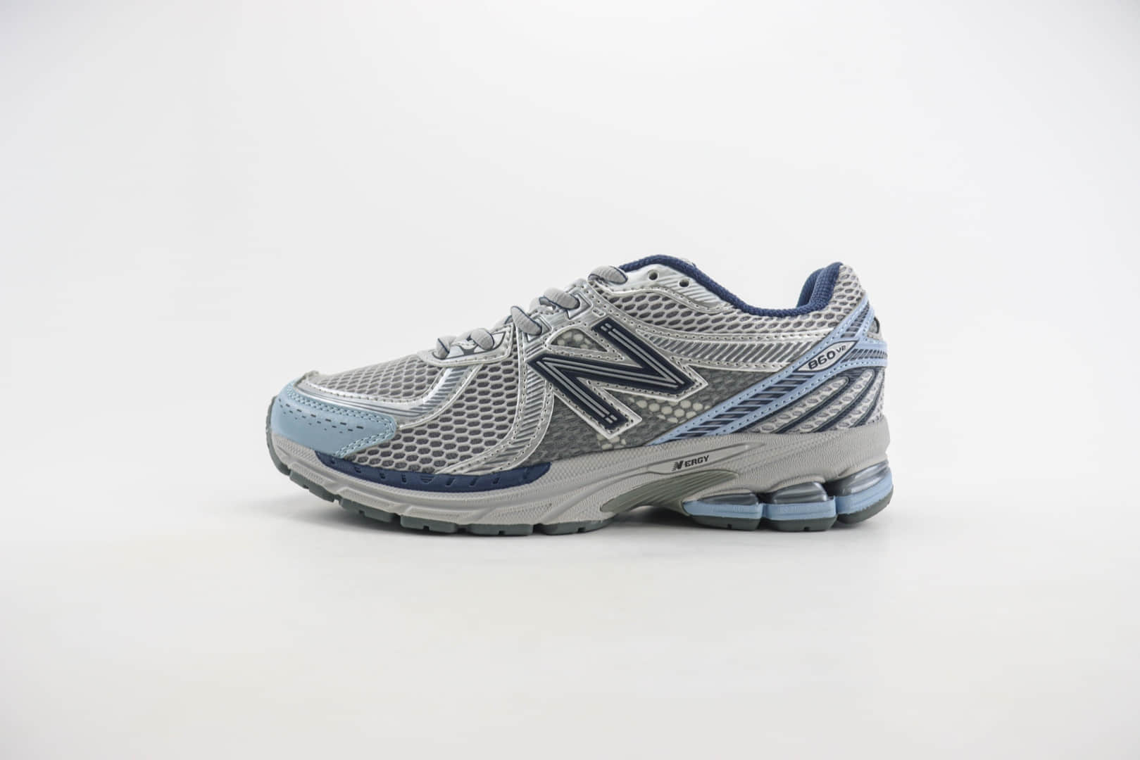 新百伦New Balance 860 V2纯原版本NB860 V2灰蓝色复古老爹鞋 莆田新百伦货源 (ID:104906) - 图片1