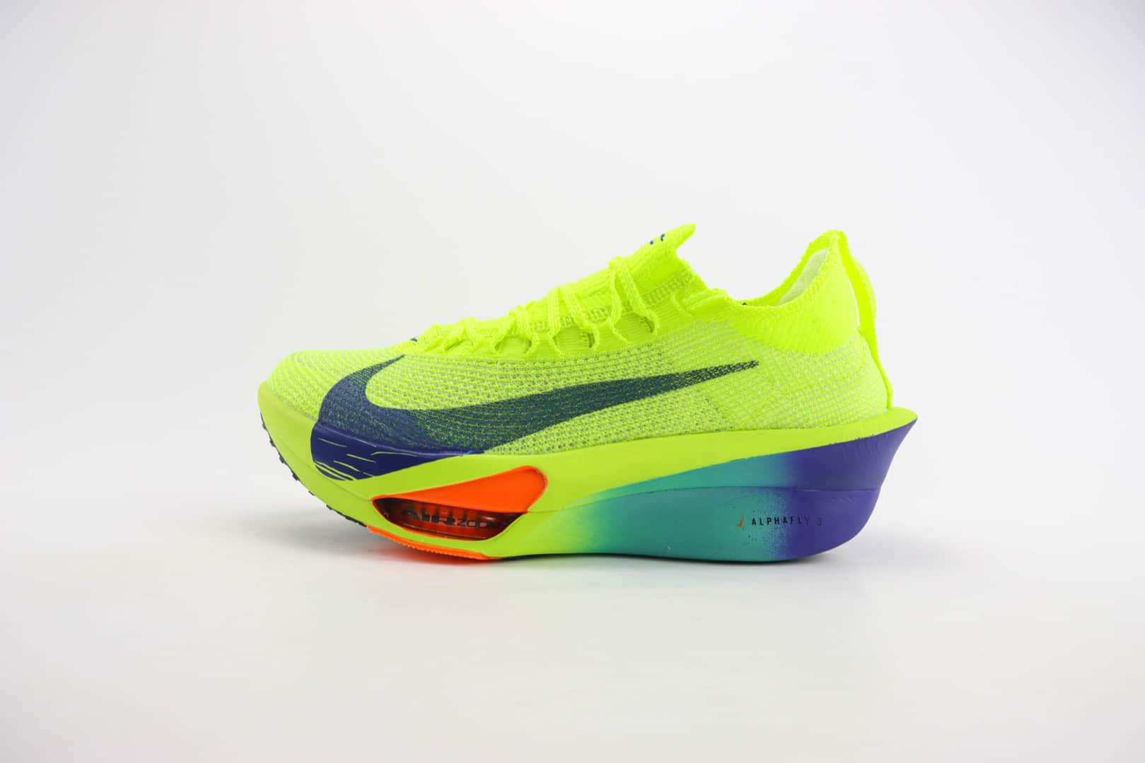 耐克Nike Air Zoom Alphafly NEXT%3纯原版本荧光绿马拉松跑鞋 莆田耐克货源 (ID:105196) - 图片1