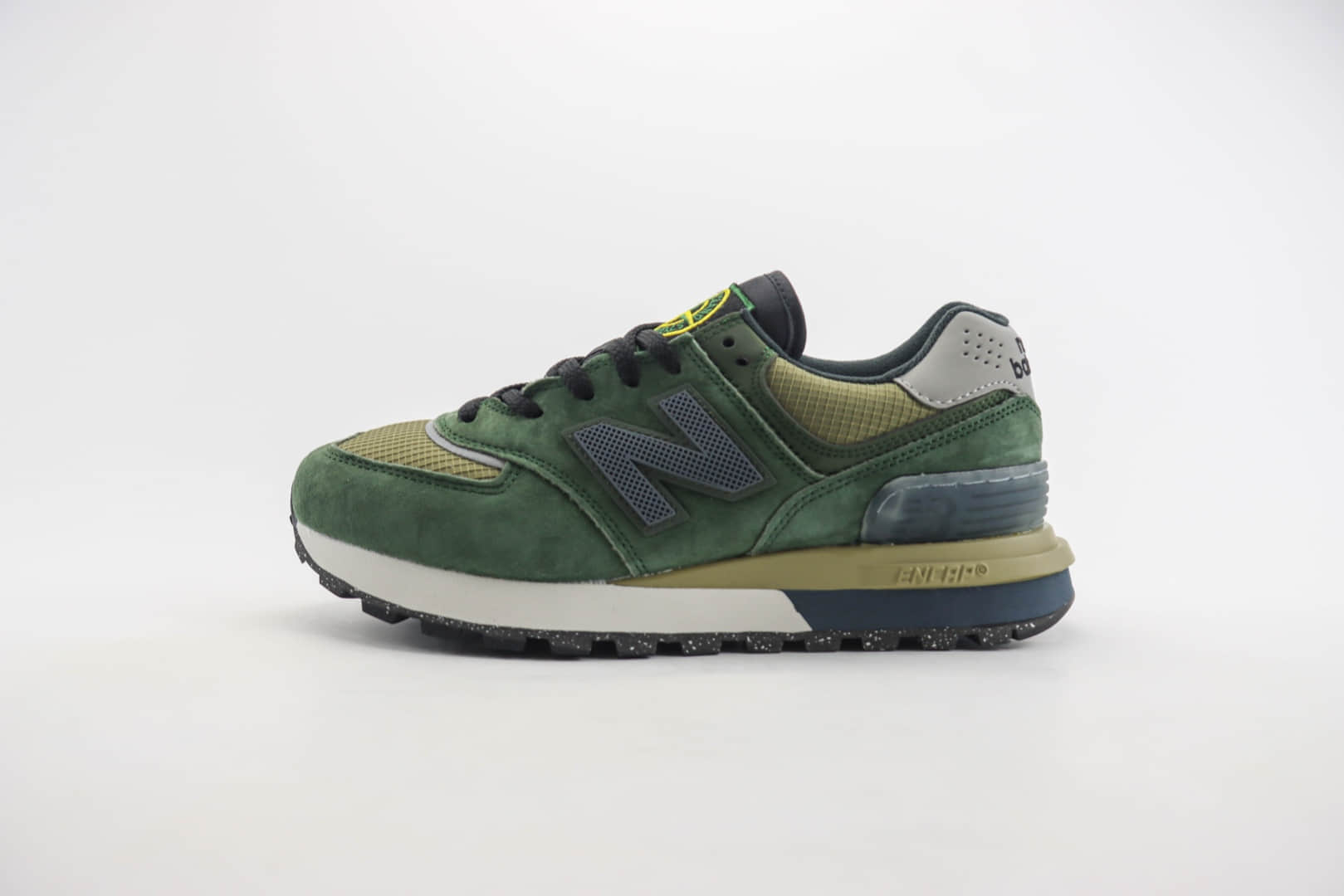 新百伦New Balance 574纯原版本墨绿色NB574复古运动鞋 莆田新百伦货源 (ID:105261) - 图片1