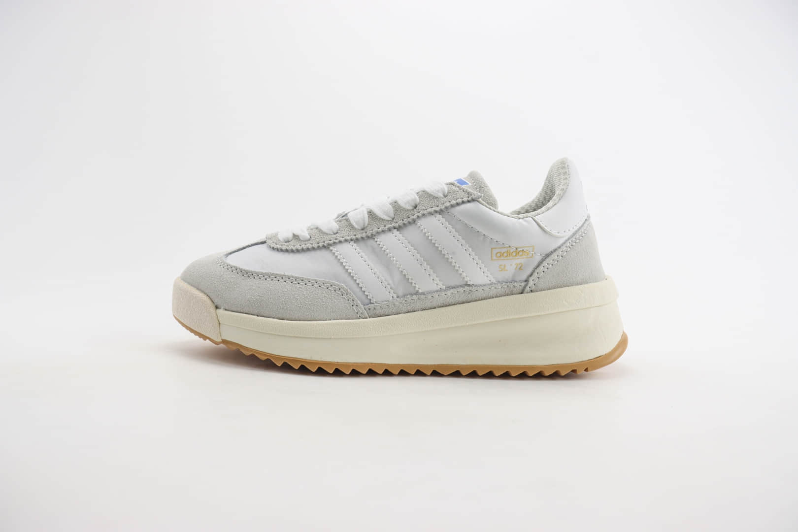 阿迪达斯adidas Originals SL 72 RTN纯原版本灰白色增高厚底板鞋 莆田阿迪达斯货源 货号:ID1031