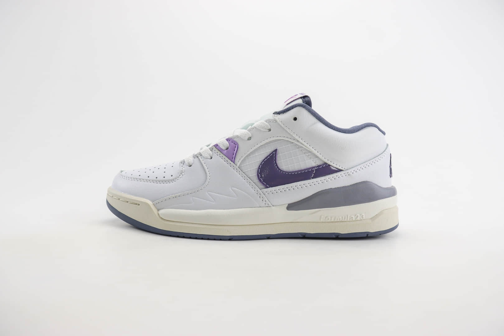 乔丹Air Jordan Stadium 90纯原版本白灰紫色AJ90篮球鞋 莆田AJ货源 (ID:105335) - 图片1