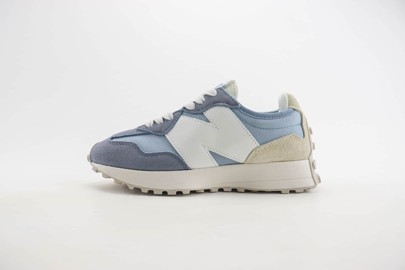 新百伦New Balance 327纯原版本蓝色NB372复古慢跑鞋 莆田新百伦货源 货号:U327FH