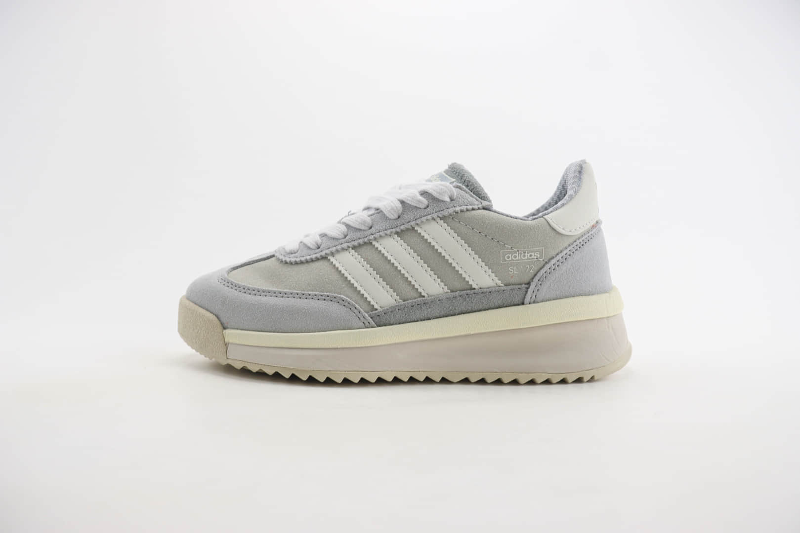 阿迪达斯adidas Originals SL 72 RTN纯原版本灰白增高厚底板鞋 莆田阿迪达斯货源 货号:IH5558