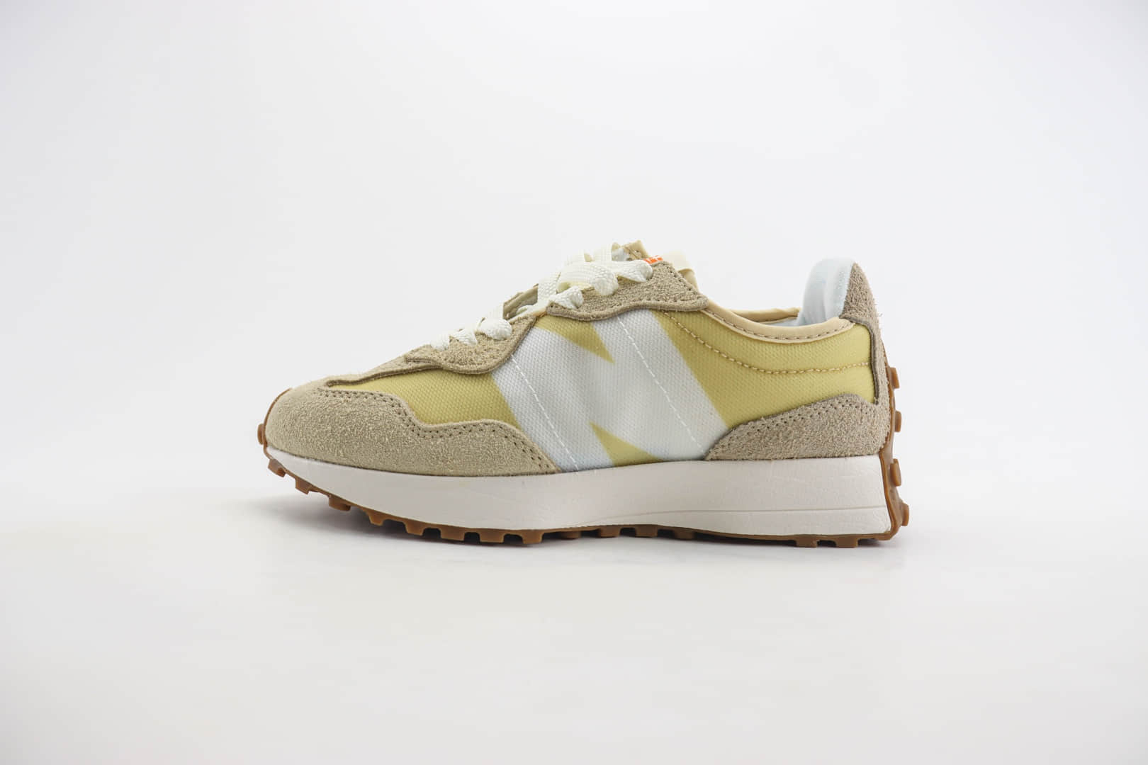新百伦New Balance 327纯原版本卡其黄NB327复古慢跑鞋 莆田鞋货源 (ID:105752) - 图片1