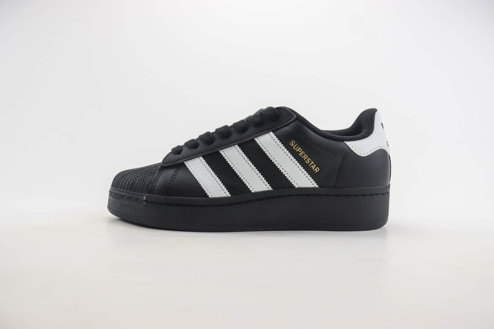 阿迪达斯adidas Originals Superstar XLG纯原版本贝壳头黑白金标板鞋 莆田阿迪达斯货源 (ID:105808) - 图片1