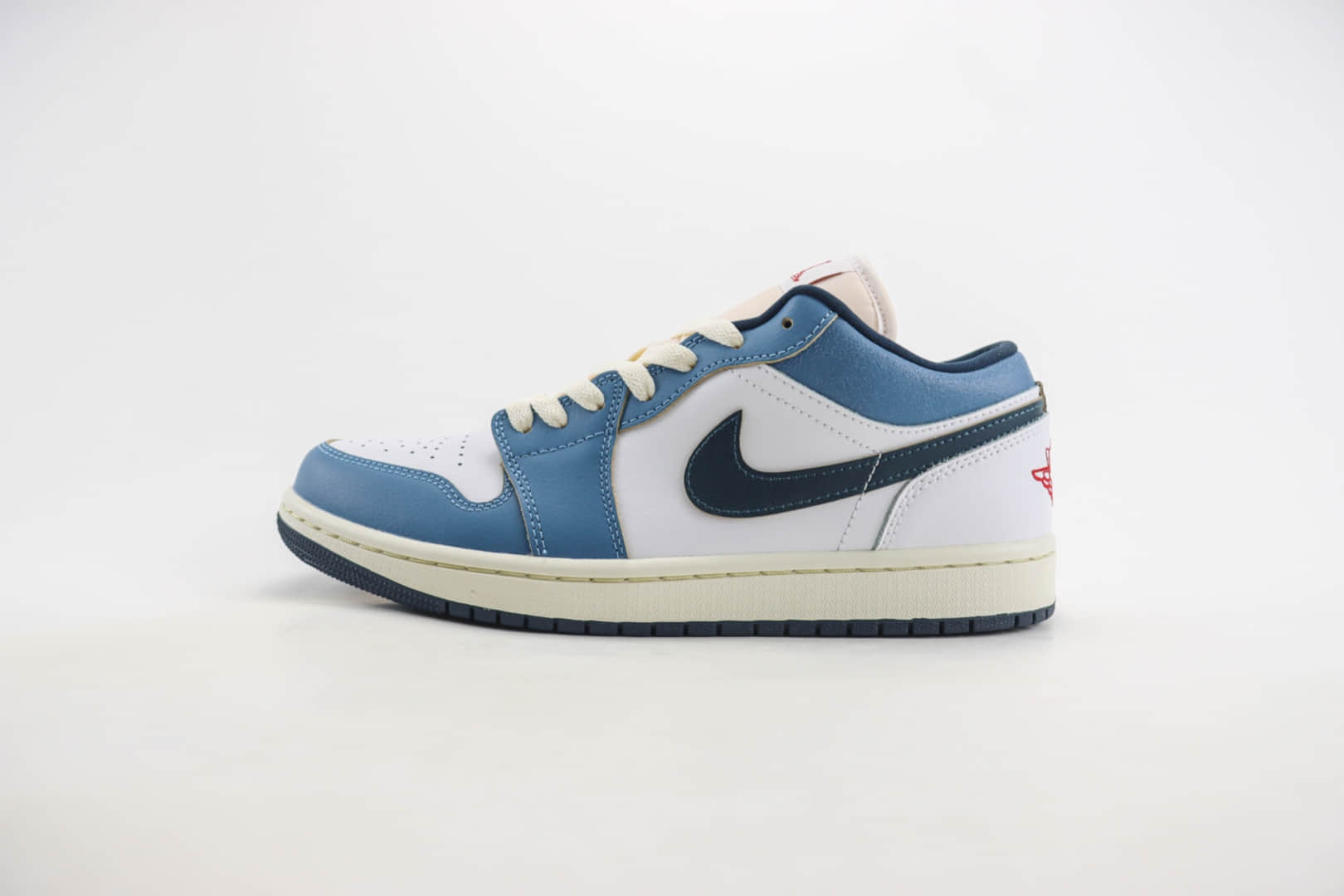 乔丹Air Jordan 1 Low纯原版本白蓝鸳鸯勾AJ1低帮板鞋 莆田AJ货源 (ID:105901) - 图片1