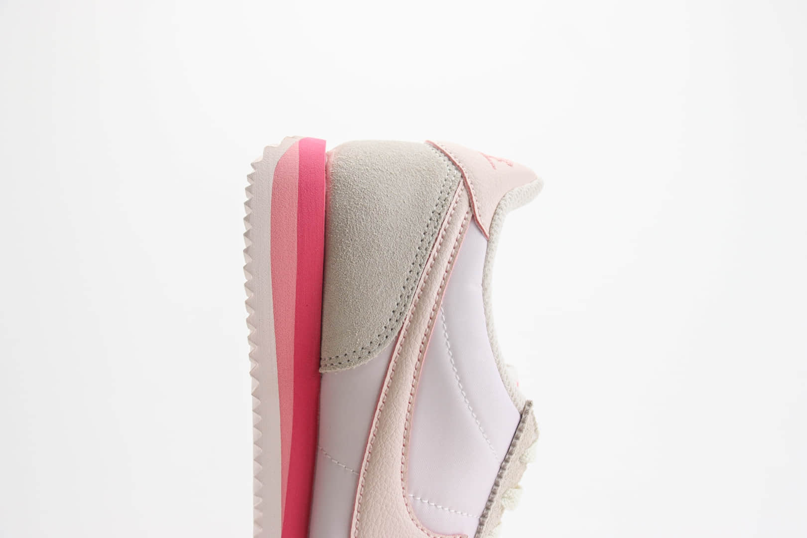 耐克Nike Classic Cortez Leather纯原版本阿甘系列白灰粉复古初代慢跑鞋 莆田耐克货源 货号:HF6410-666