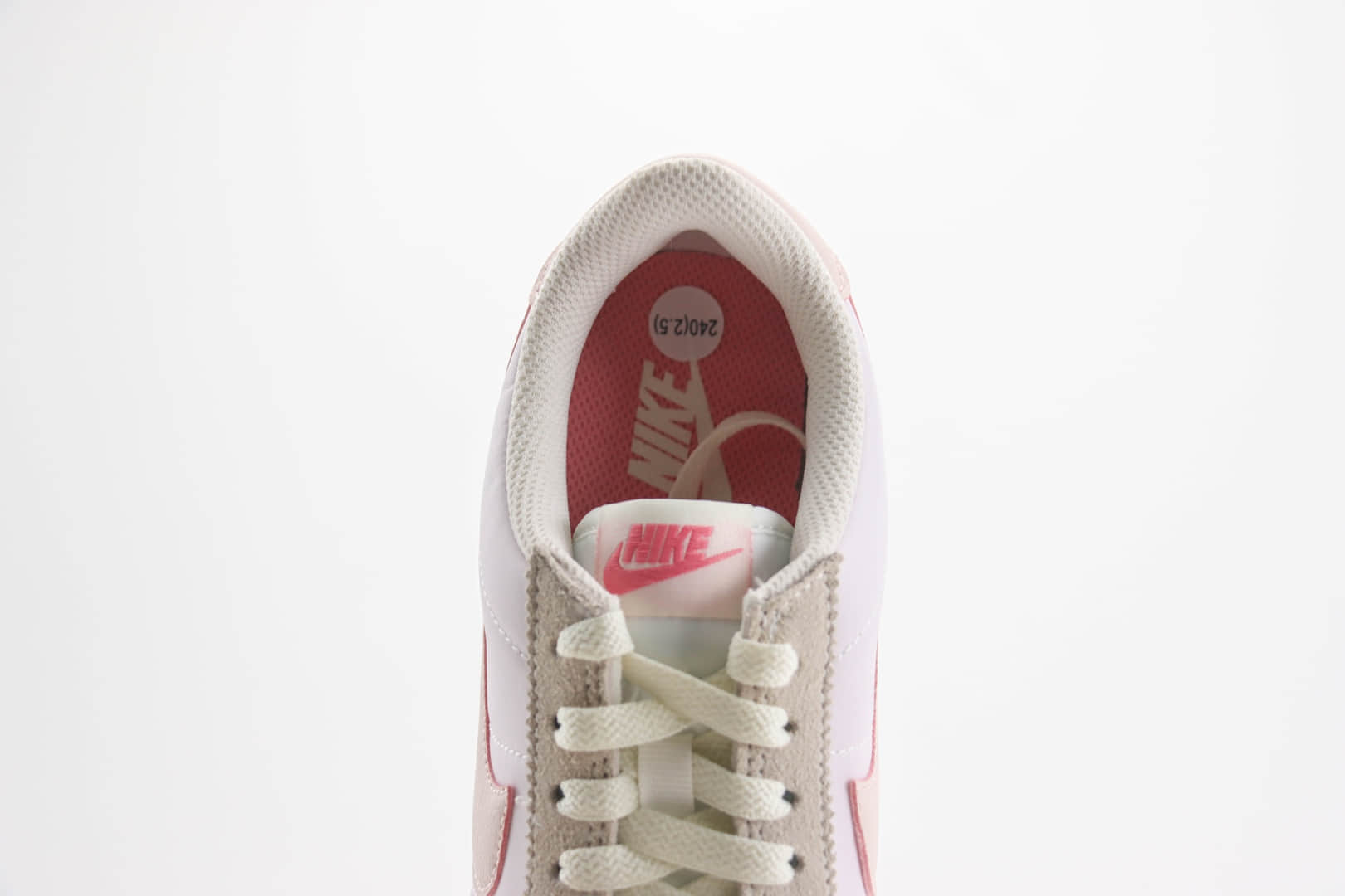 耐克Nike Classic Cortez Leather纯原版本阿甘系列白灰粉复古初代慢跑鞋 莆田耐克货源 货号:HF6410-666