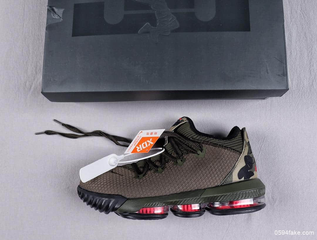 耐克Nike Lebron XVI Low EP纯原版本勒布朗詹姆斯16代篮球战靴原厂缓震科技纤维气垫支持实战 (ID:10683) - 图片1