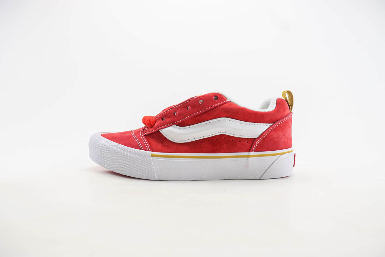 万斯Vans Knu-Skool纯原版本红金撞色面包鞋 莆田万斯货源 (ID:106949) - 图片1